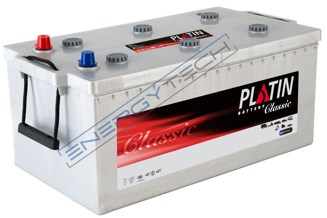 12 V 225 Ah EFB Platin Akü D6 Kasa Düz MF Tırnaksız Start Stop Uyumlu