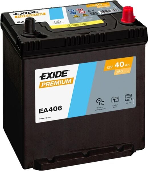 12 V 40 AH NS40 PREMİUM EA406 EXİDE AKÜ
