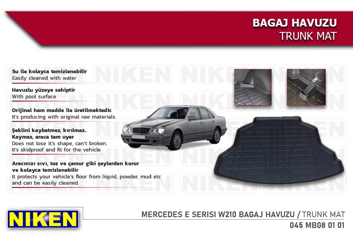 Mercedes E Serisi W210 Bagaj Havuzu – Dayanıklı ve Araçla Tam Uyumlu