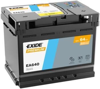 Exide Premium EA640 12V 64Ah 640A L2 Bakımsız Otomobil Aküsü