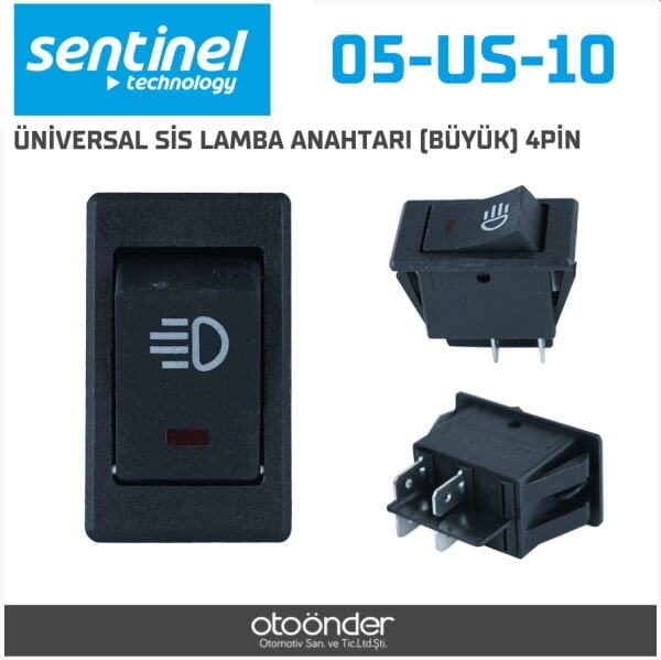 Sentinal Universal Sis Lamba Anahtarı Büyük Tip 4 Pin