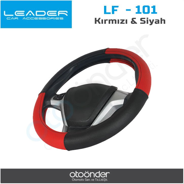 Direksiyon Kılıfı Poşetli Kırmızı Siyah Sentinal Üniversal Koruyucu Kılıf