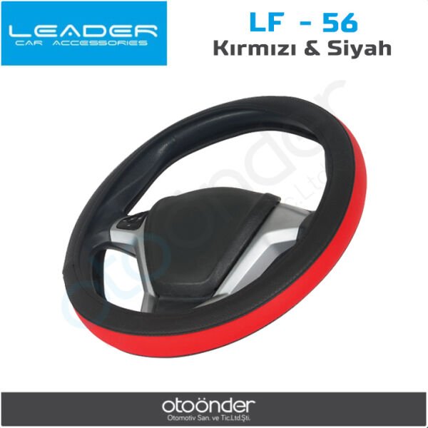 Direksiyon Kılıfı Çember Kırmızı Siyah Sentinal Üniversal Koruyucu
