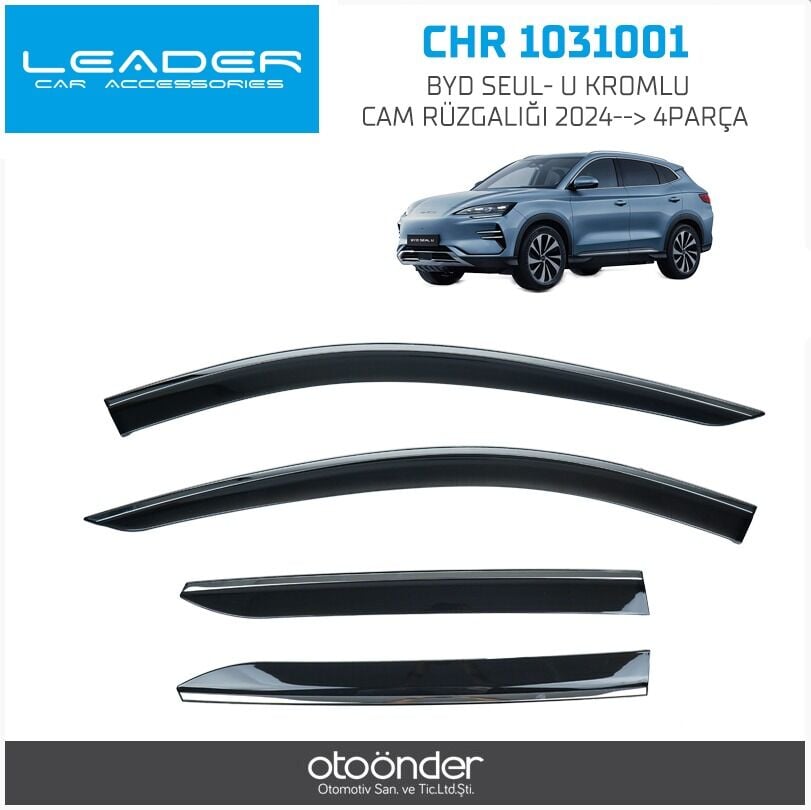 BYD Seul-U Kromlu Cam Rüzgarlığı 2024 Sentinal 4lü Set