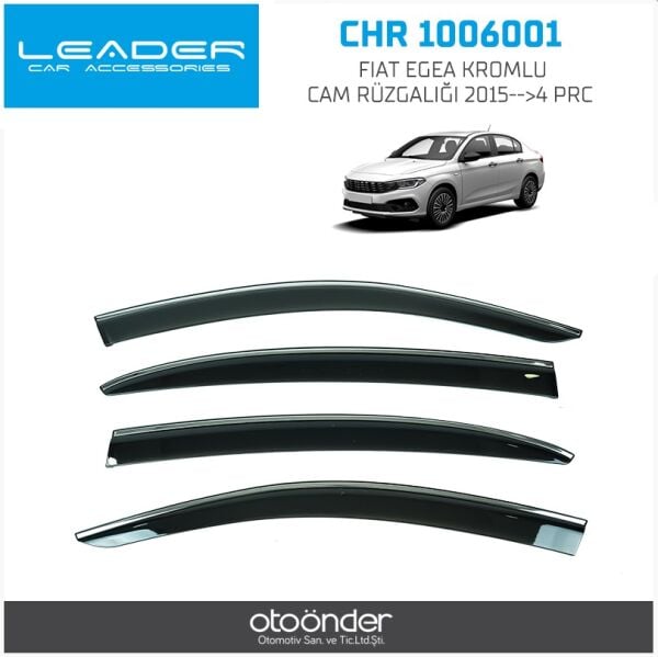 Fiat Egea Kromlu Cam Rüzgarlığı 2015 Sentinal 4lü Set