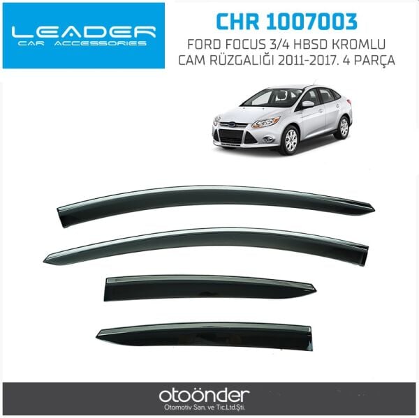 Ford Focus 3 / 4 HBSD Kromlu Cam Rüzgarlığı 2011–2017 Sentinal