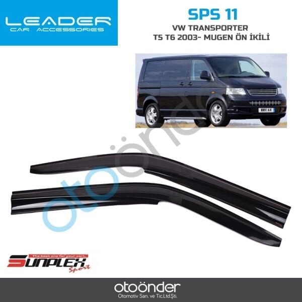 VW Transporter T5-T8 Mugen Cam Rüzgarlığı 2003–2024 Sentinal