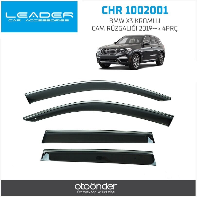BMW X3 Kromlu Cam Rüzgarlığı 2019– Sentinal
