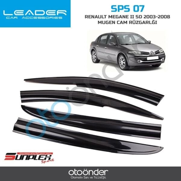 Renault Megane II SD Mugen Cam Rüzgarlığı 2003–2008 Sentinal