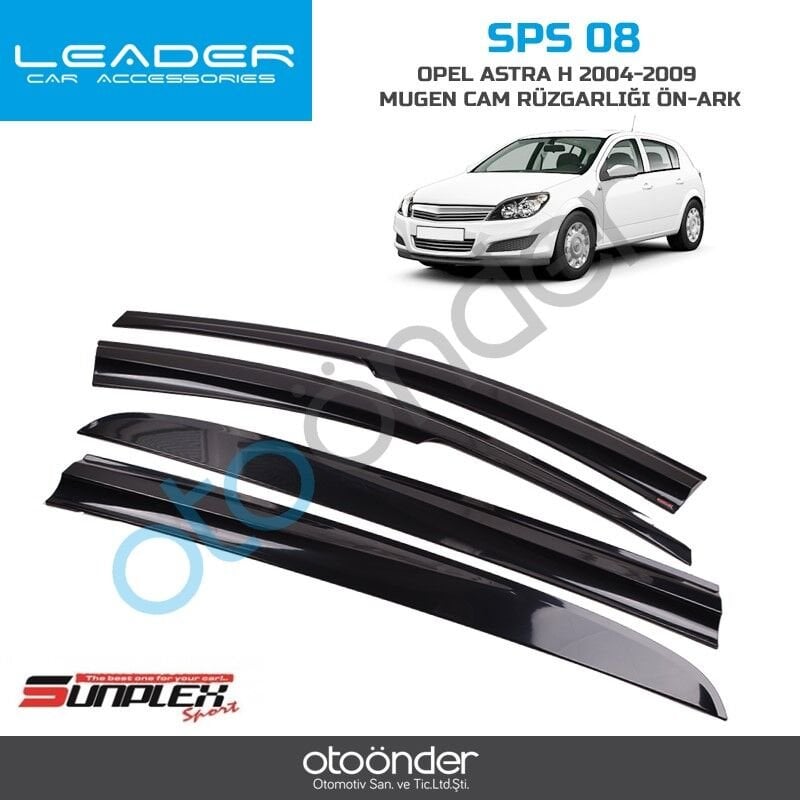 Opel Astra H Mugen Cam Rüzgarlığı 2004–2013 4 Parça Sentinal