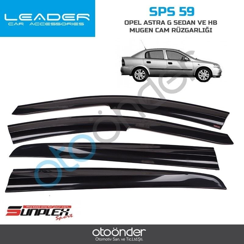 Opel Astra G HB/SD Mugen Cam Rüzgarlığı 1998–2003 4 Parça Sentinal