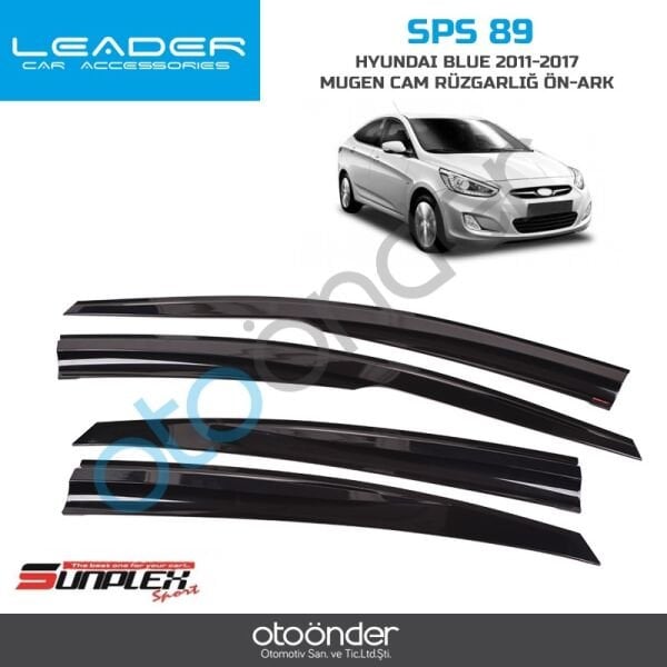Hyundai Accent Blue Mugen Cam Rüzgarlığı 2011–2018 Sentinal