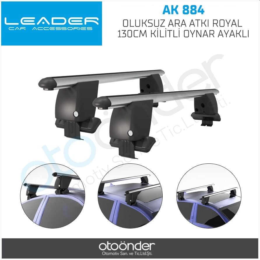 Sentinal Oluksuz Ara Atkı Royal 130 cm Kilitli Oynar Ayaklı Tavan Taşıyıcı Bar