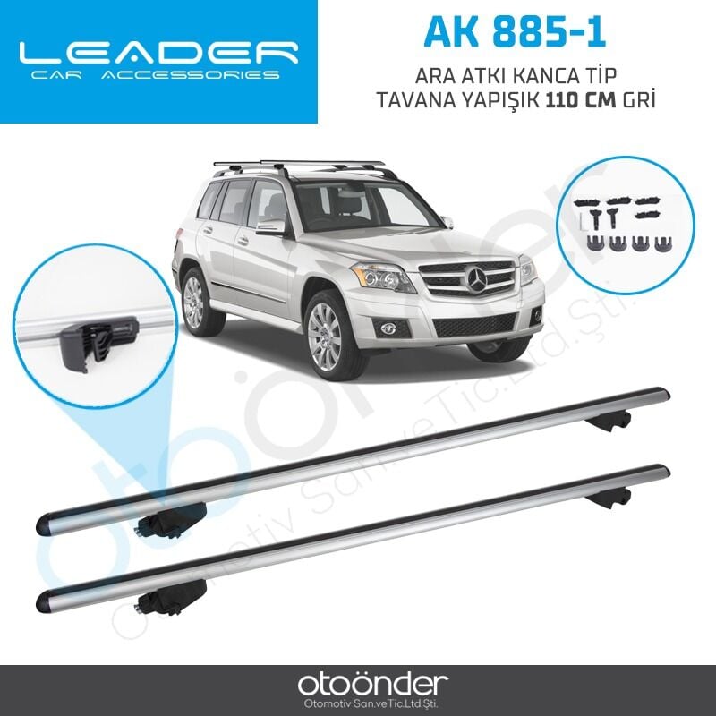 Sentinal Ara Atkı Kanca Tip Tavana Yapışık 110 cm Gri Tavan Taşıyıcı Bar