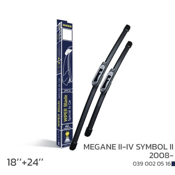 Niken Renault Megane II-IV Symbol II 2008 Sonrası Araca Özel Silecek Takımı