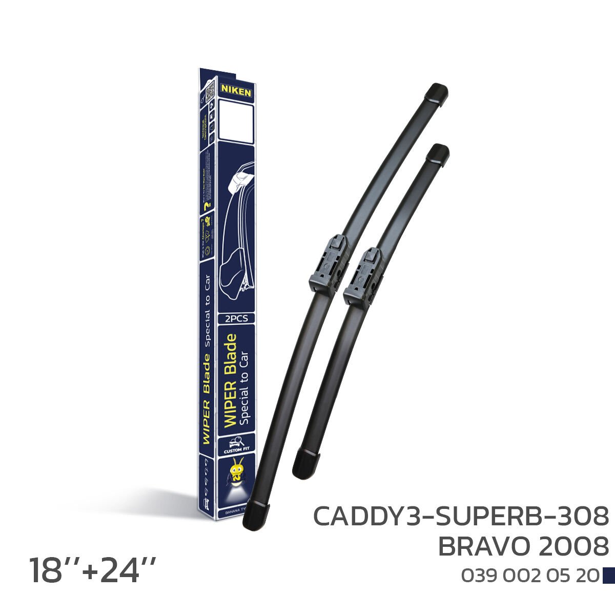 NIKEN Caddy 3-Superb-308-Bravo 2008 Araca Özel Silecek