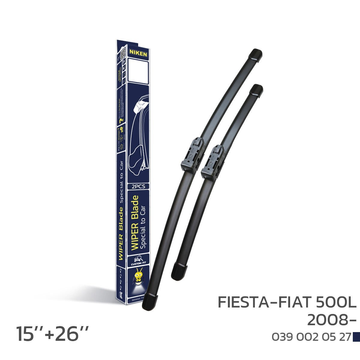 NIKEN Ford Fiesta–Fiat 500L 2008 Araca Özel Silecek