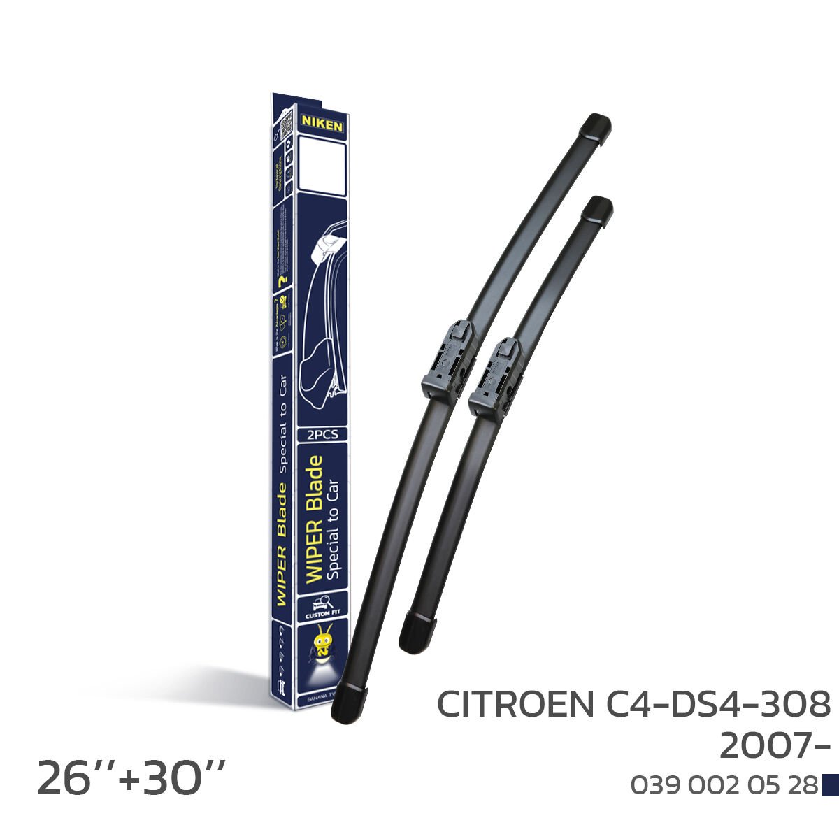 NIKEN Citroen C4–DS4–308 2007 Araca Özel Silecek