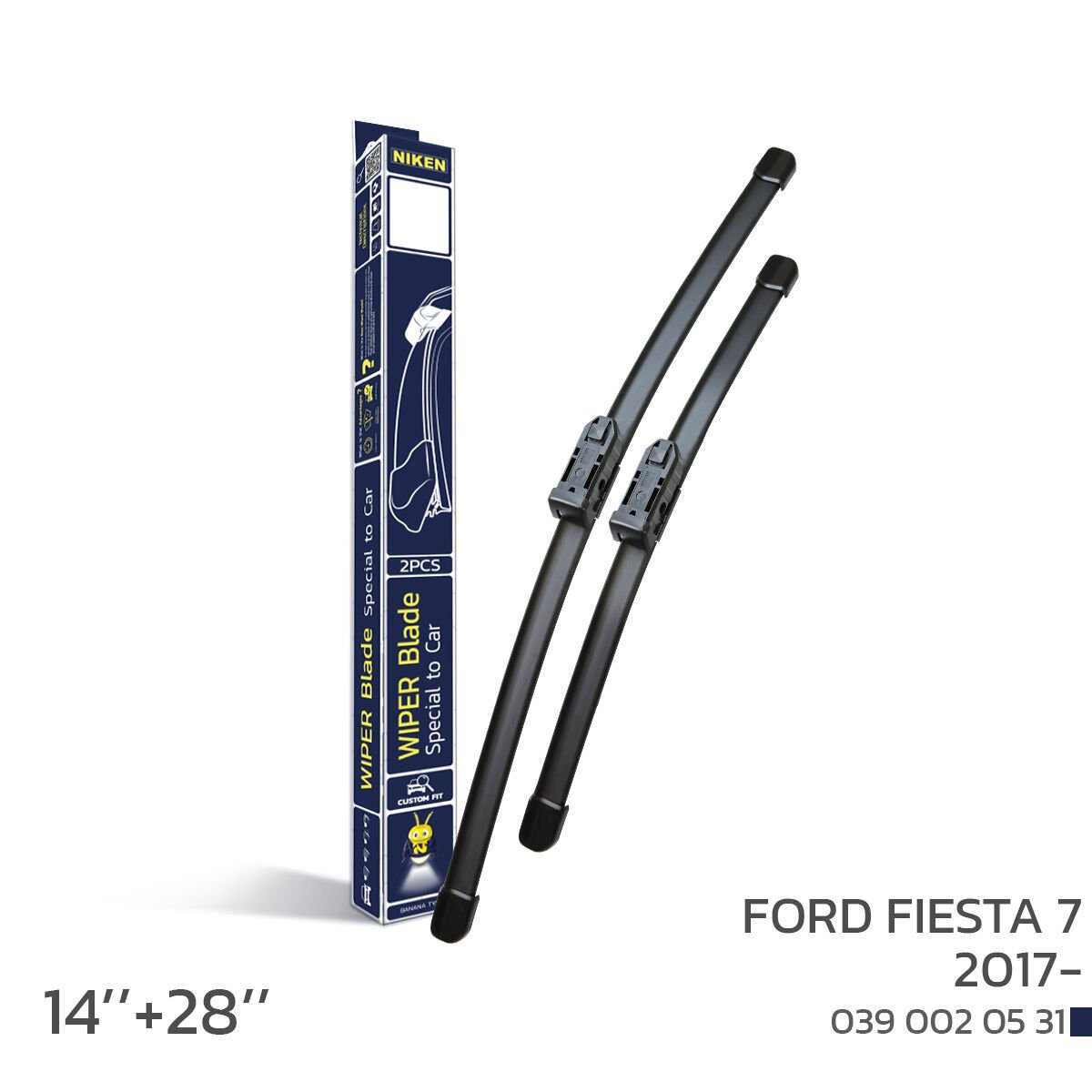 NIKEN Ford Fiesta 7 2017 Araca Özel Silecek