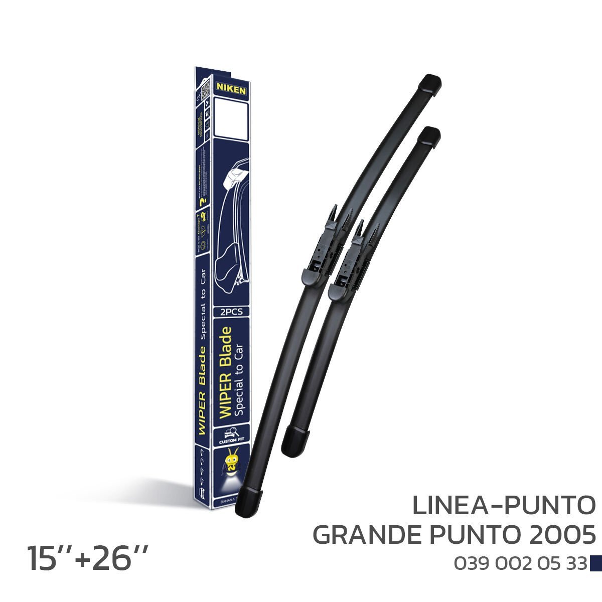 NIKEN Linea–Punto–Grande Punto 2005 Araca Özel Silecek