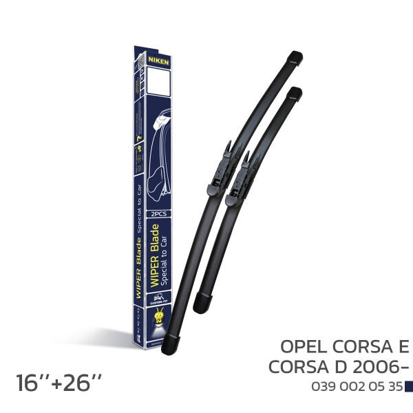 Opel Corsa E ve Corsa D 2006 modellerine özel, sessiz ve uzun ömürlü silecek.